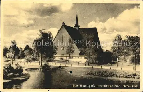 Ede Netherlands Beatrixpark nieuwe Kerk Kat. Ede