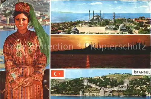 Istanbul Constantinopel Nationaltracht Teilansichten / Istanbul /