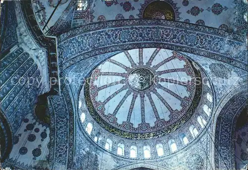 Istanbul Constantinopel Inneres Blaue Moschee / Istanbul /