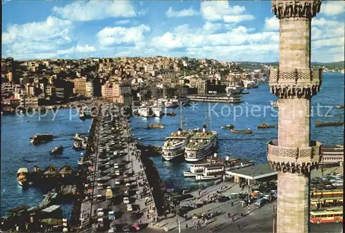 Istanbul Constantinopel Galata Bridge Dampfer / Istanbul /