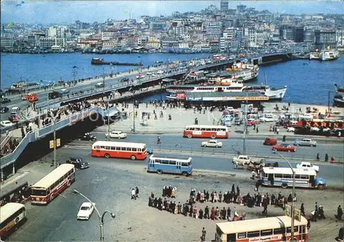 Istanbul Constantinopel Galata Bruecke Damfer Stassenbahn  / Istanbul /