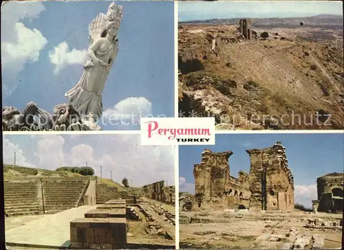 Izmir Pergamum theatre Asclepion North Basilica Roman times Kat. Izmir