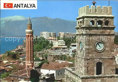 Antalya Grooved Minoret Clocktower Kat. Antalya