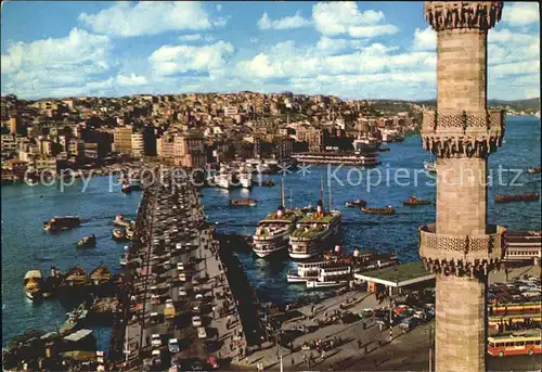 Istanbul Constantinopel Galata Bruecke Dampfer Faehre / Istanbul /