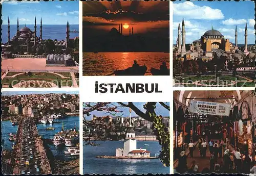 Istanbul Constantinopel Moschee Galata Bruecke Markt / Istanbul /