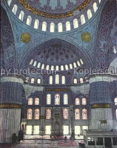 Istanbul Constantinopel Inneres Blaue Moschee / Istanbul /