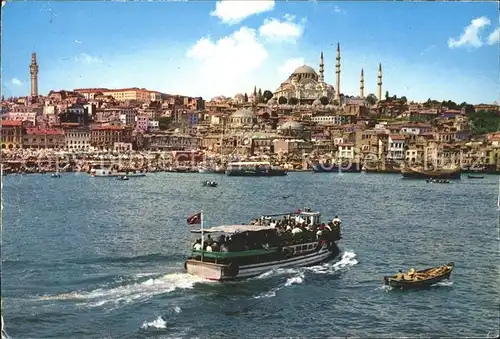 Istanbul Constantinopel Golden Horn Sueleymaniye Boote / Istanbul /