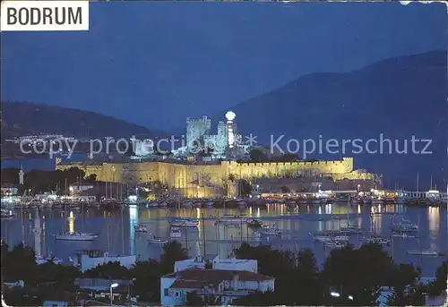 Bodrum Mugla Burg Hafen Segelboote Kat. Bodrum