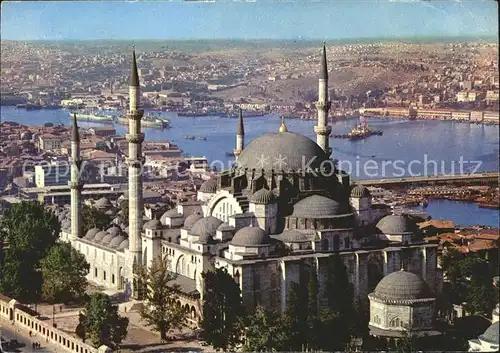 Istanbul Constantinopel Sueleymaniye Moschee v. Golden Horn / Istanbul /