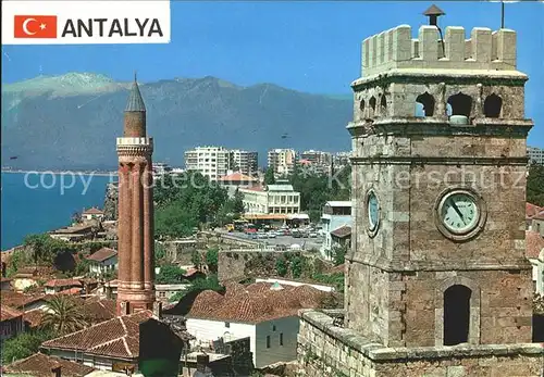 Antalya Yivli Minare Saat Kulesi  Kat. Antalya