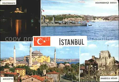 Istanbul Constantinopel Dolmabance Sarayi Sueleymaniye Ayasofya Anadolu Hisari / Istanbul /