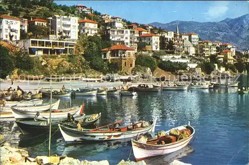 Alanya Hafen Boote Teilansicht Kat. Alanya