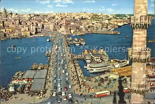 Istanbul Constantinopel Galata-Bruecke Dampfer / Istanbul /
