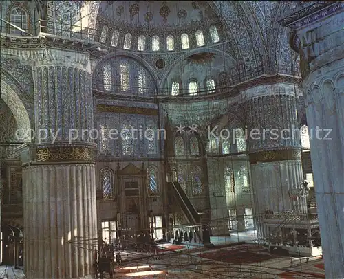 Istanbul Constantinopel Inneres Blaue Moschee / Istanbul /