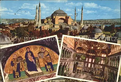 Istanbul Constantinopel St. Sophia Freske Inneres / Istanbul /