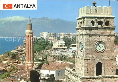 Antalya Grooved Minoret Clocktower Kat. Antalya