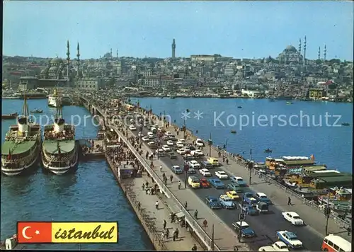 Istanbul Constantinopel Galata Bruecke Dampfer  / Istanbul /