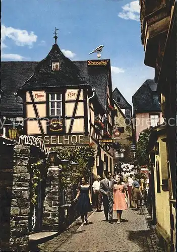 Ruedesheim Rhein In der Drosselgasse Kat. Ruedesheim am Rhein