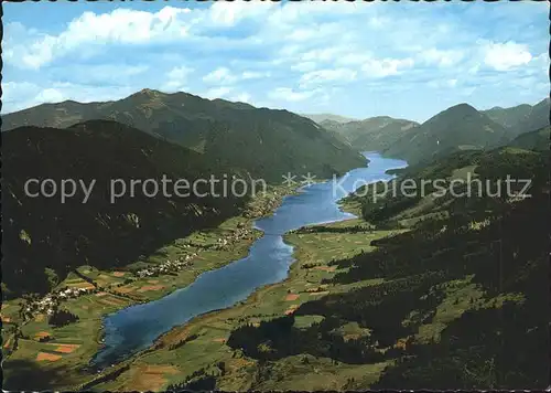 Weissensee Kaernten Fliegeraufnahme Kat. Weissensee