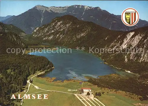 Gruenau Almtal Almsee Fliegeraufnahme Kat. Gruenau im Almtal Salzkammergut