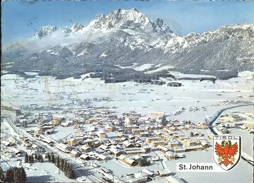 St Johann Tirol Kaisergebirge Fliegeraufnahme Kat. St. Johann in Tirol