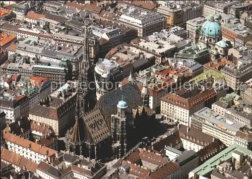 Wien Stephansdom Peterskirche Fliegeraufnahme Kat. Wien