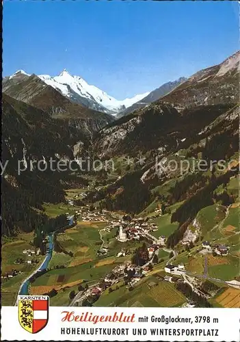 Heiligenblut Kaernten Grossglockner Fliegeraufnahme Kat. Heiligenblut