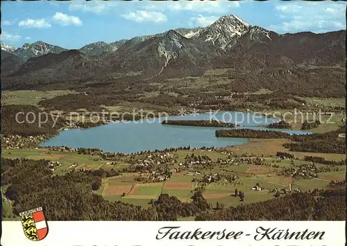 Faakersee Mittagskogel Fliegeraufnahme Kat. Villach