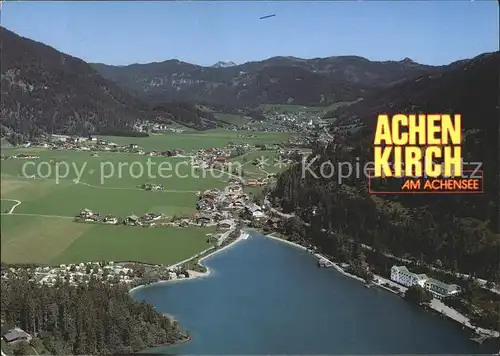 Achenkirch Fliegeraufnahme Kat. Achenkirch am Achensee