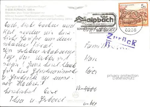 Alpbach Fliegeraufnahme Kat. Alpbach