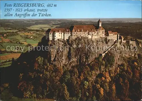 Riegersburg Feste Fliegeraufnahme Kat. Riegersburg