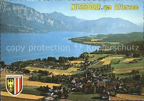 Nussdorf Attersee Fliegeraufnahme  Kat. Nussdorf am Attersee