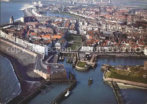 Vlissingen Fliegeraufnahme Beursgebouw Bellamypark Kat. Vlissingen