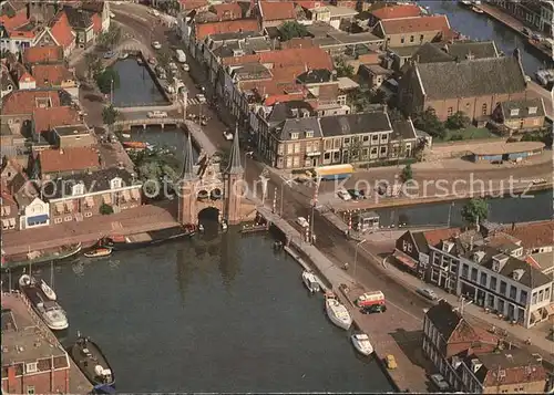 Sneek Gezicht op Waterpoort Kat. Sneek