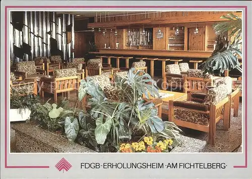 Oberwiesenthal Erzgebirge FDGB Erholungsheim am Fichtelberg Hallbenbar Kat. Oberwiesenthal