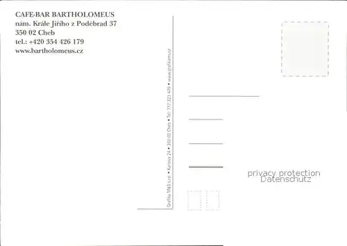 Cheb Cafe Bar Bartholomeus Kat. Cheb