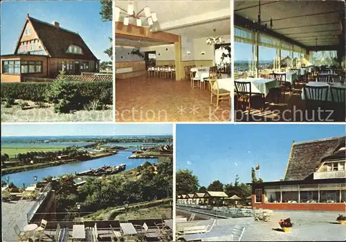 Lauenburg Elbe Hotel Restaurant Zum Halbmond Kegelbahn Kat. Lauenburg  Elbe