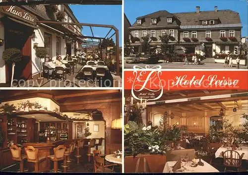 Winterberg Hochsauerland Hotel Restaurant Cafe Leisse Kat. Winterberg