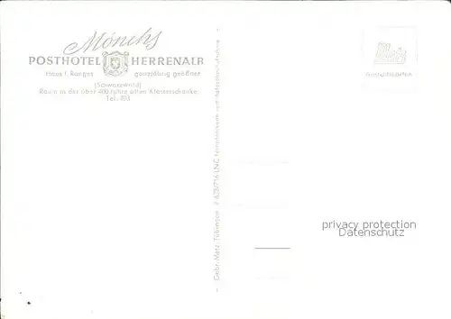 Bad Herrenalb Moenchs Posthotel Herrenbal Restaurant Kat. Bad Herrenalb