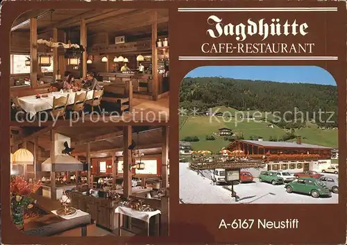 Neustift Stubaital Tirol Restaurant Cafe Jagdhuette Kat. Neustift im Stubaital