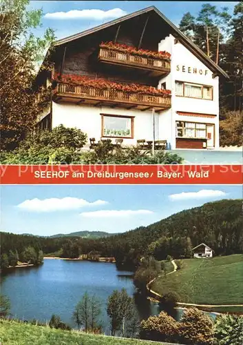 Rothau Tittling Seehof Pension Restaurant am Dreiburgensee Kat. Tittling