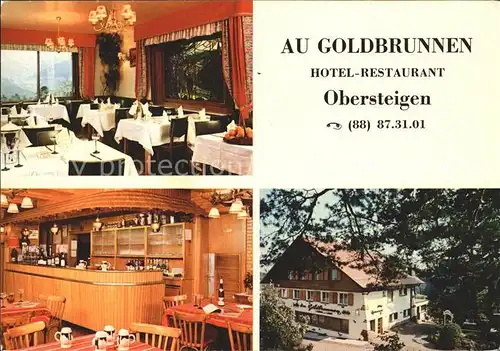Wangenbourg Engenthal Hotel Restaurant Pension Goldbrunnen Kat. Wangenbourg Engenthal
