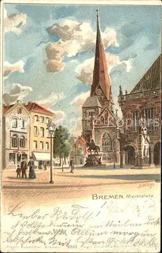 Bremen Marktplatz Kat. Bremen