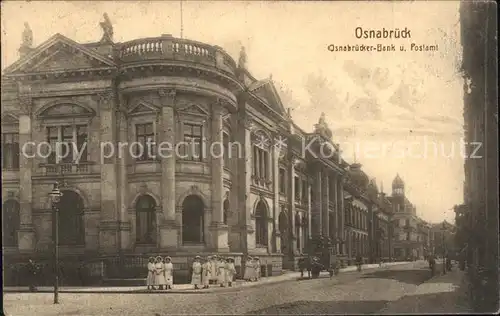 Osnabrueck Osnabruecker Bank und Postamt Kat. Osnabrueck