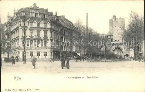 Koeln Rhein Clodwigplatz mit Severinthor Kat. Koeln