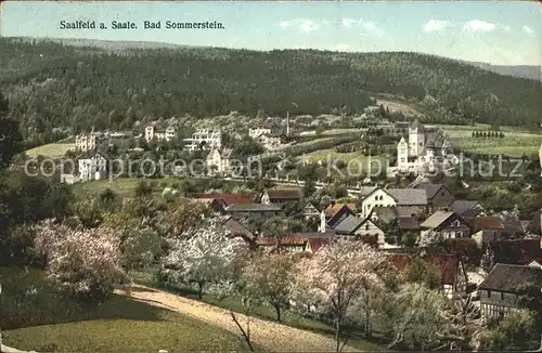 Saalfeld Saale Bad Sommerstein Panorama Kat. Saalfeld