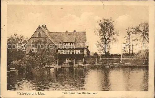 Ratzeburg Faehrhaus am Kuechensee Kat. Ratzeburg