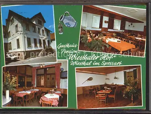 Wiesthal Gasthaus Pension Wiesthaler Hof Gastraeume Kat. Wiesthal