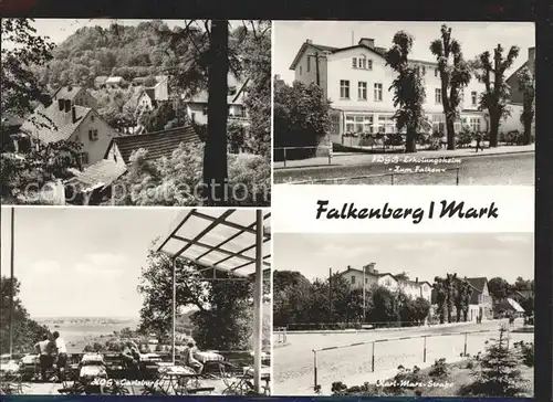 Falkenberg Mark FDGB Erholungsheim Zum Falken HOG Carlsburg Karl Marx Strasse Kat. Falkenberg Mark