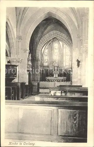 Corbeny Kirche Inneres Altar Eglise Kat. Corbeny